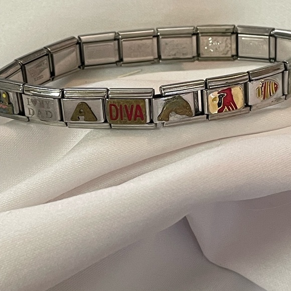 Nomination Composable Silver Italian Charm Bracelet with Various Charms - Picture 4 of 9